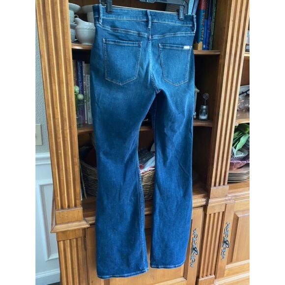 EUC White House Black Market Skinny Flare Cargo Jeans 10 - Picture 3 of 5